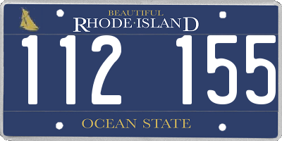 RI license plate 112155