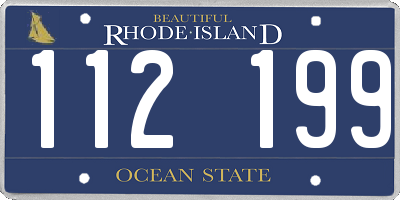RI license plate 112199
