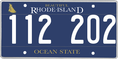 RI license plate 112202