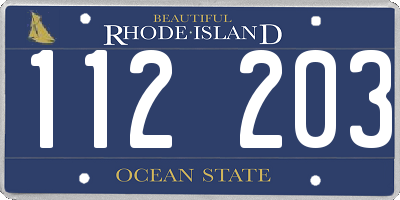 RI license plate 112203