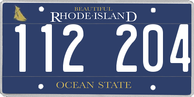 RI license plate 112204