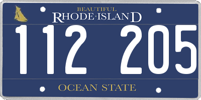 RI license plate 112205