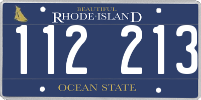 RI license plate 112213