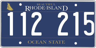 RI license plate 112215