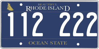 RI license plate 112222