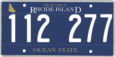RI license plate 112277