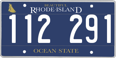 RI license plate 112291