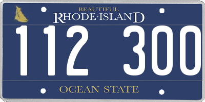 RI license plate 112300