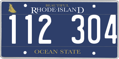 RI license plate 112304