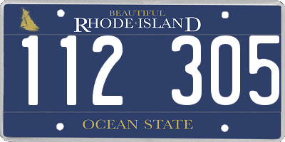 RI license plate 112305
