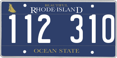RI license plate 112310