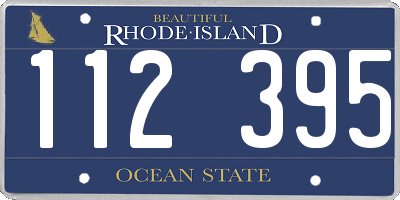 RI license plate 112395