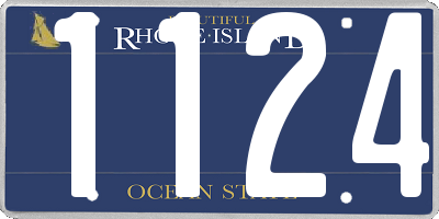 RI license plate 1124