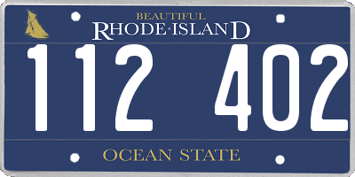 RI license plate 112402