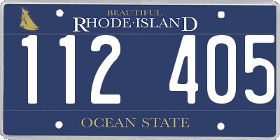 RI license plate 112405