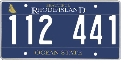 RI license plate 112441