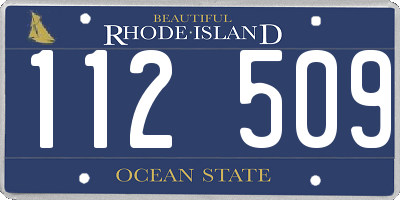 RI license plate 112509