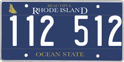 RI license plate 112512