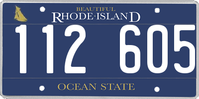 RI license plate 112605