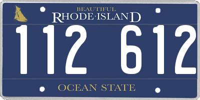RI license plate 112612