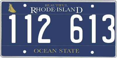 RI license plate 112613