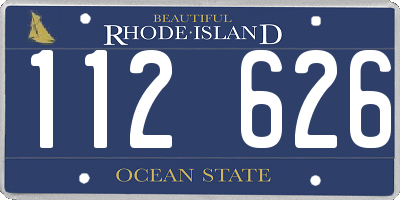 RI license plate 112626