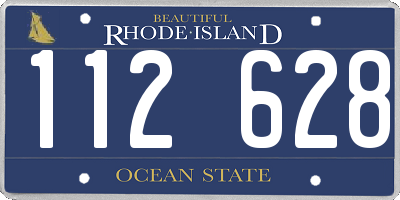 RI license plate 112628