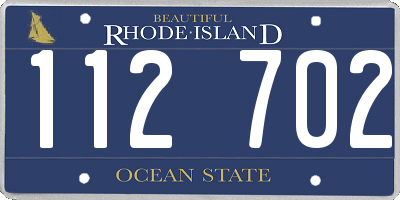 RI license plate 112702
