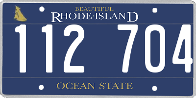 RI license plate 112704