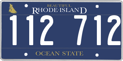 RI license plate 112712