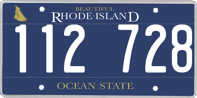 RI license plate 112728