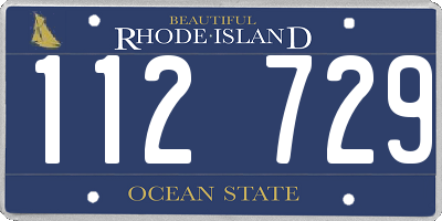 RI license plate 112729