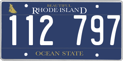 RI license plate 112797