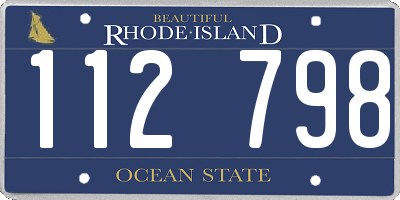 RI license plate 112798