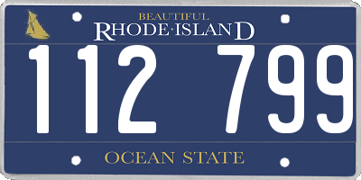 RI license plate 112799