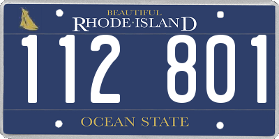 RI license plate 112801