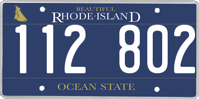 RI license plate 112802