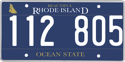 RI license plate 112805