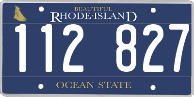 RI license plate 112827
