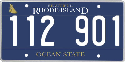 RI license plate 112901