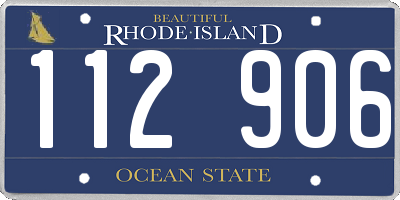 RI license plate 112906