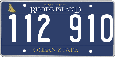 RI license plate 112910