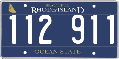 RI license plate 112911