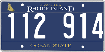 RI license plate 112914