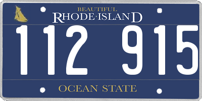 RI license plate 112915