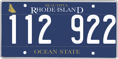 RI license plate 112922