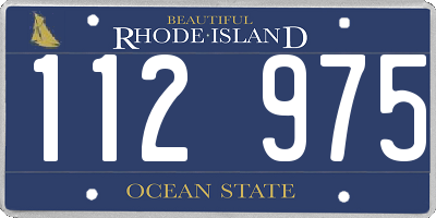 RI license plate 112975