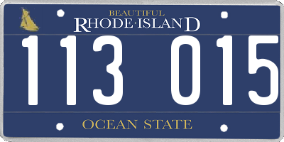 RI license plate 113015