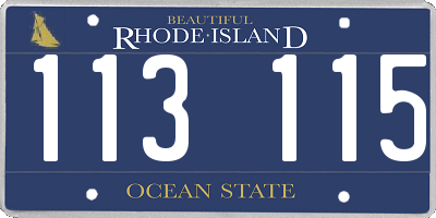 RI license plate 113115