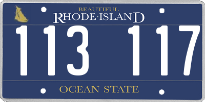 RI license plate 113117